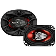 BOSS Audio Systems CH4630 4 x 6 Inch 3-Way Full Range Coaxial Car Speakers, 250 Watts Peak Power, Poly Injection Cone, Rubber Surround, Sold in Pairs