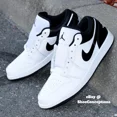 thumbnail image 1 of N I-K-E A i r-Jor-dan 1 Low Shoes "Reverse Panda" White Black 553558-132 Men's NEW, 1 of 6