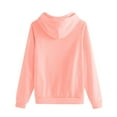 thumbnail image 3 of FAVIPT Womens Hoodie Plain Hoodies for Women Pullover Long Sleeve Oversized Pullover Y2K Hoodie Fall Winter Sweatshirt with Pocket 2024 Pink,XL, 3 of 4