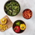 thumbnail image 3 of INFUSE 3-Piece Stainless Steel Mixing Bowls Set, Nesting Metal Prep Bowls for Kitchen, Orange Yellow Aqua, 3 of 8