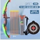 thumbnail image 1 of Arco y flechas para niños con luces LED, juego de tiro con arco que incluye arco, 10 flechas, diana 2 en 1 con carcaj y 6 dianas de plástico para niños y niñas, color verde., 1 of 5
