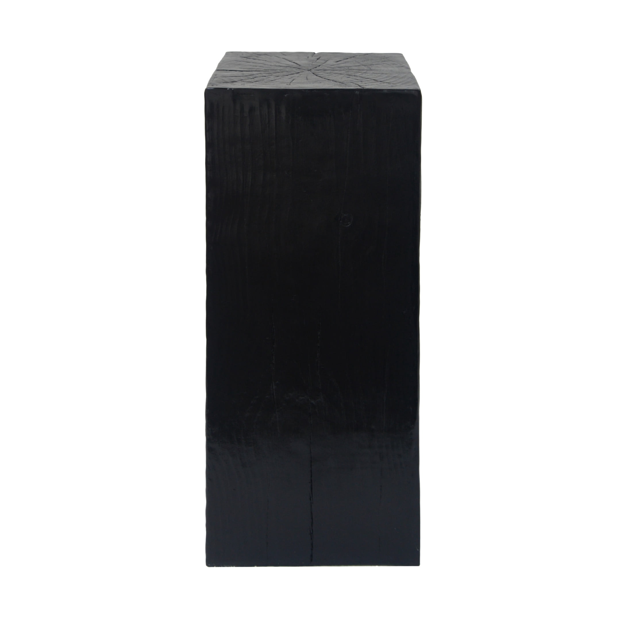 Christopher Knight Home 33.75" MGO End Table, Wood-Look Square Design, Indoor Outdoor Side Table, Black Finish, Set of 2