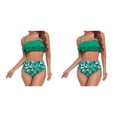 thumbnail image 4 of Advancent Traje de baño dividido para mujer Traje de baño con volantes acolchados en el pecho Ropa de playa sin mangas Type6 NO6 Advancent CBP224397, 4 of 5