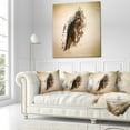 thumbnail image 3 of Designart Abstract Falcon in Flight - Animal Throw Pillow - 16x16, 3 of 5
