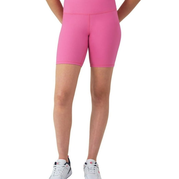 Champion Womens 7 In. Athletic Compression Shorts, Pink, Small