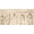 thumbnail image 2 of Perino Del Vaga 14x9 Gold Ornate Wood Frame and Double Matted Museum Art Print Titled - Heavily Draped Figures (1545-46), 2 of 4