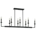 thumbnail image 2 of Possini Euro Design Black Linear Pendant Chandelier 50" Wide Industrial 8-Light Fixture for Kitchen Island Dining Room House Foyer, 2 of 9