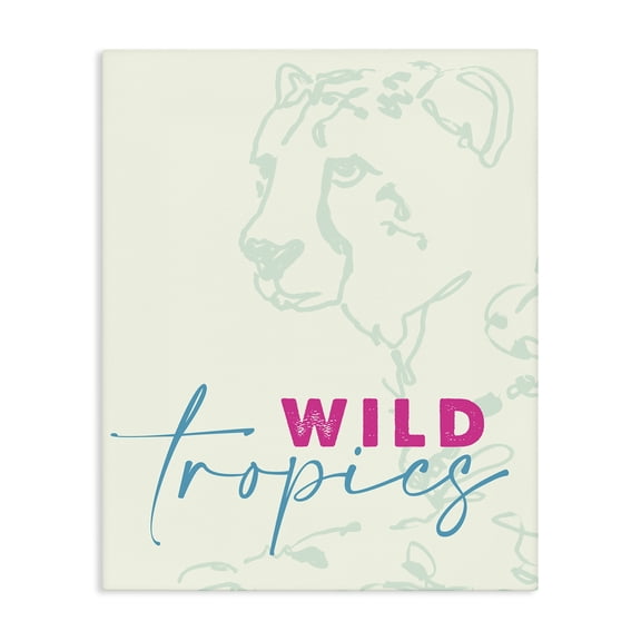 Stupell Industries Eclectic Wild Tropics Cheetah Canvas Art, 16 x 20, by Lanie Loreth