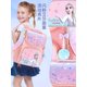 thumbnail image 4 of Mochilas originales de Disney Frozen, Elsa, Anna, Snow Queen, bonitas mochilas para niños, mochilas escolares transpirables, regalo para niñas, juguete de peluche de 5 a 12 años, 4 of 5