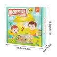 thumbnail image 3 of Rewenti Wooden Number Deciphering Game Children's Math Learning Early Education Cognitives Jigsaws Shapes Answers Early Education Toys, 3 of 8