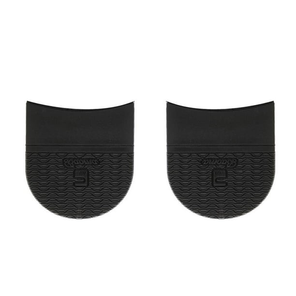 Par de medias suelas de goma adhesivas y almohadillas para talón, suministros antideslizantes para reparación de calzado 3 espalda 6.5mm