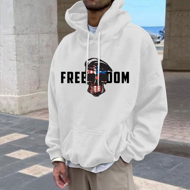 WILLBEST Sudadera con Capucha para Hombre, Suave y Cómoda, para Uso Informal y Actividades Al Aire Libre, con Bolsillo Frontal Tipo Cangurera Grande