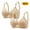 Beige, variant on IFNND Plus Size Bras for Women 2PC Woman's Embroidered Glossy Comfortable Breathable Bra Underwear No Rims Comfortable Wireless Padded Bras