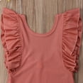 thumbnail image 6 of Toddler Kids Girls Soild Swimwear Swimming Costume Swimsuit Bikini Bathing Suit Orange 1-2 Years, 6 of 6