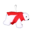 thumbnail image 4 of Adorno colgante navideño de oso, adorno nórdico coleccionable para colgar fotos Bufanda roja, 4 of 9