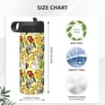 thumbnail image 4 of Yiaed Animals Print Water Bottle with Straw Lid, Stainless Steel Double Wall Insulated Water Bottle | Leak-Proof and Spill-Proof Water Bottle, 4 of 8