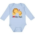 thumbnail image 3 of Inktastic I Love My Papi Childs Boys or Girls Long Sleeve Baby Bodysuit, 3 of 5