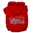 thumbnail image 3 of Pet Dog  Cat Hoodie Screen Printed, "Little Firecracker", 3 of 10