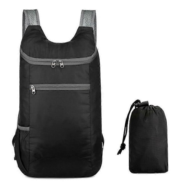 Mochila plegable ligera de nailon, impermeable, para exteriores, plegable, para senderismo, camping, viajes, gran capacidad, para deportes.