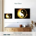 thumbnail image 4 of Elephant Stock Golden Glow Yin Yang Wall Art - Horizontal Canvas Wall Art - Living Room Wall Decor - Wellness Canvas - Black And Yellow Decor - 12" x 8", 4 of 8