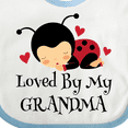 thumbnail image 4 of Inktastic Loved by Grandma Ladybug Boys or Girls Baby Bib, 4 of 4