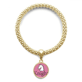 thumbnail image 1 of Chevalière Blanche Jeu d'Échecs bracelet Pendentif Bijou Ornement de Main, 1 of 3