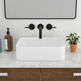 thumbnail image 2 of Mocoloo Vessel Bathroom Sink Rectangular Above Counter White 19x15 inches Porcelain Ceramic Sink, 2 of 6