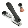 thumbnail image 4 of Unique Bargains 1 Pcs Nail Clippers Portable Nail Clipper for Nail Care Stainless Steel Black, 4 of 7