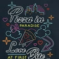 thumbnail image 3 of Disney - Minnie & Mickey - Love At First Bite - Pizza in Paradise - Men's Long Sleeve T-Shirt, 3 of 5