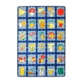 thumbnail image 2 of Joy Carpets Kid Essentials Infants & Toddlers Alphabet Blues Rug 3'10" x 5'4" Rectangle Multi, 2 of 2