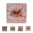 thumbnail image 4 of Reloj de pared de dibujos animados de estilo de madera sin tictac Retro, temporizador cuadrado, cocina, sala de estar, dormitorio Noticed JJ20428-01, 4 of 6