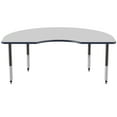 thumbnail image 5 of ECR4Kids 48in x 72in Kidney Everyday T-Mold Adjustable Activity Table Grey/Navy/Black - Super Leg, 5 of 7