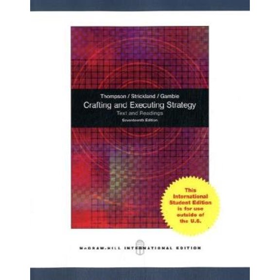 Pre-Owned Crafting and Executing Strategy: Text and Readings. (Paperback) 0070183392 9780070183391
