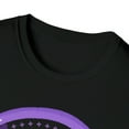 thumbnail image 3 of Adult Womens Boho October Stop Domestic Violence T-Shirt, Purple Rainbow, 3 of 3