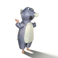 thumbnail image 3 of Inflatable Mouse & Hamster Costume Set - Cute Animal Outfits For Easter, Parties & Cosplay,Height 4'11"-6'3",Brown, 3 of 10