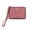 Watermelon red, variant on Yokua PU Wristlet Wallet Bank Card Holder Zipper Pouch Mini Purse for Women Girl