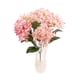 thumbnail image 1 of Ramo de flores artificiales de simulación de flores de hortensias para decoración del hogar (champán rosa), 1 of 2