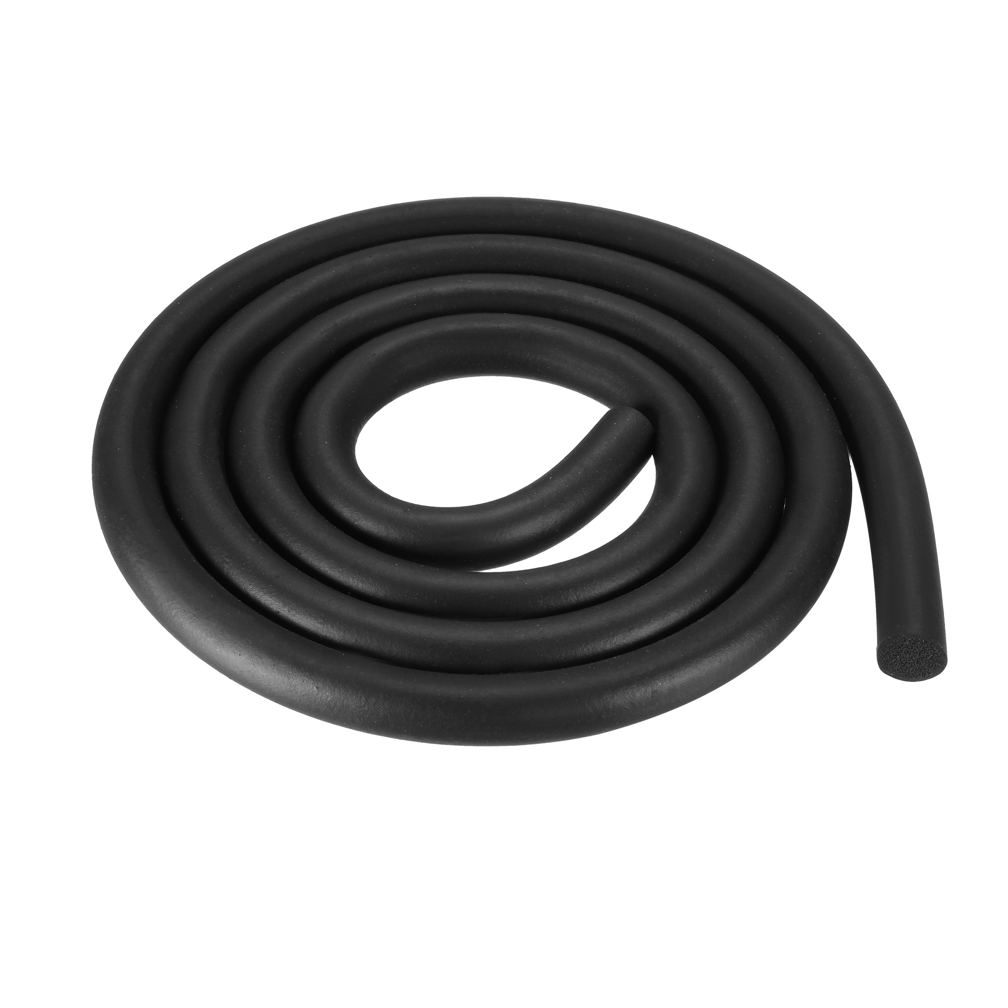 Foam Rubber Seal Weather Strip 9mm Dia 1 Meter Long Black - Walmart.com ...