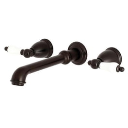 Kingston Brass Vintage Adjustable 3-3/8" - 10" Center Wall Mount Clawfoot Tub Filler With Hand Shower