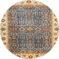 thumbnail image 1 of Ahgly Company Indoor Round Abstract Yellow Abstract Area Rugs, 8' Round, 1 of 6
