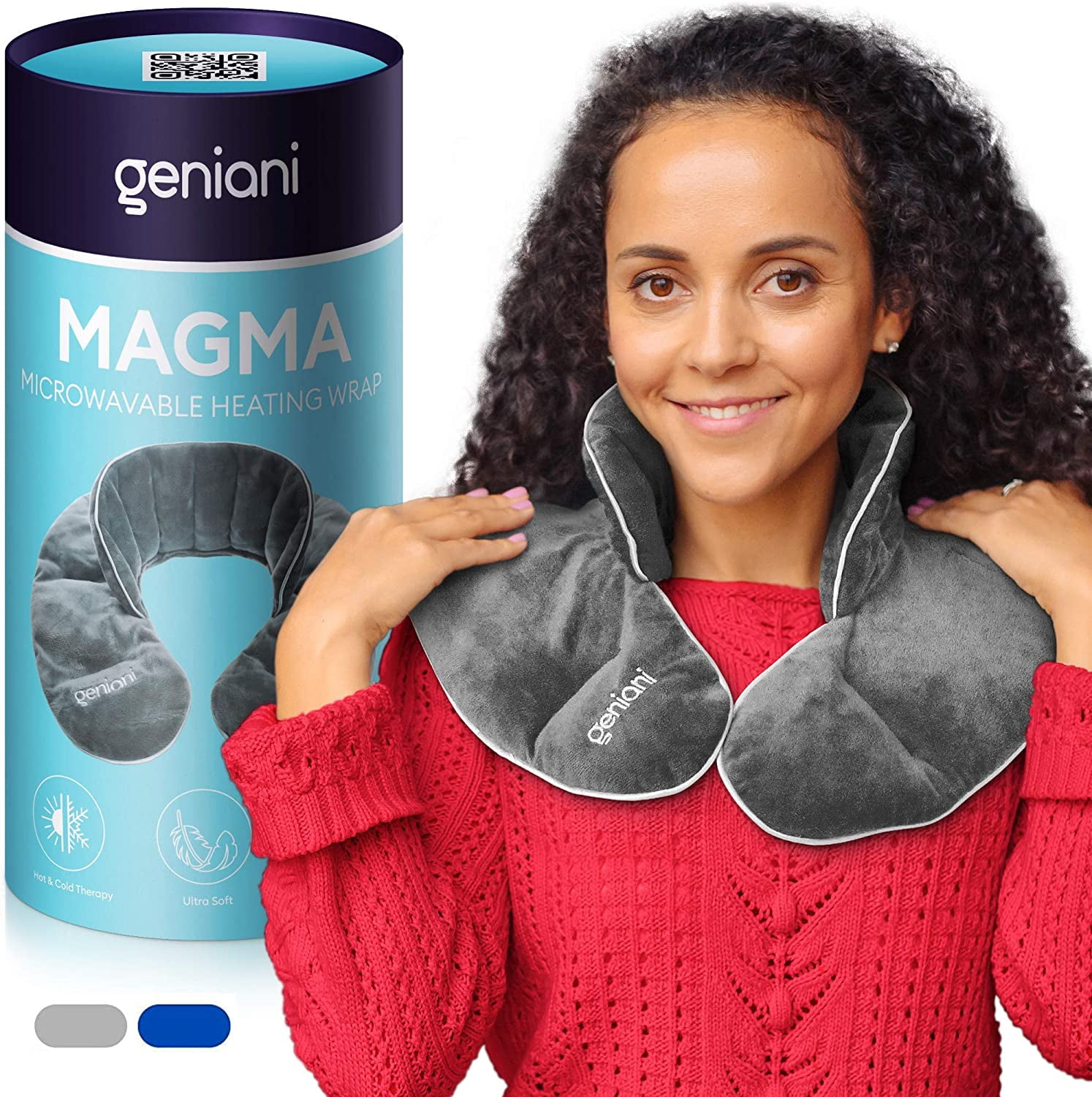 Geniani Cooling Neck Wrap for Summer Heat with Herbal Aromatherapy