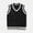 Black, variant on RTKFRFLM Kids Cable Knit Sweater Vest Classic V-Neck Sleeveless Preppy Style Pullover Black 3-4 Years