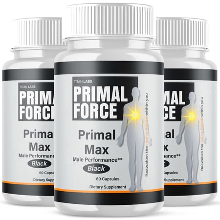 Primal Force Advanced Formula Natural Supplement Pills for Max Strength PrimalForce 180 Capsules