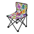 thumbnail image 2 of 600D Oxford Camping Chair Portable Foldable Chair Supports 220 lbs for Picnic, Fishing, Backpacking Vibrant and Lively Butterflies, 2 of 8