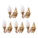 thumbnail image 1 of 5 Miniaturas de Lámparas de Pared, Apliques de Pared para Muebles de Ensueño Dorado, 1 of 9