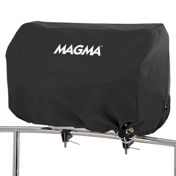 Magma A10-1290JB Rectangular Grill Cover | 12"x18" Protective Cover for Magma Grills | Weather-Resistant Boat & RV Grill Cover | Jet Black
