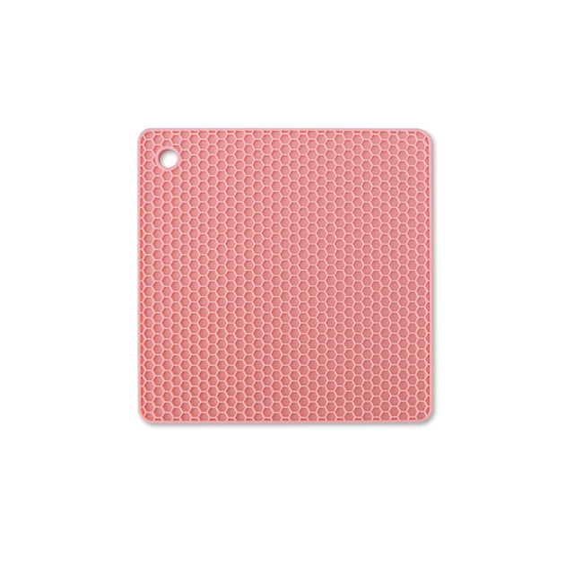 Naiovety Tapete de con aislamiento térmico, plato, almohadilla para olla, posavasos cuadrado, mantel Individual antideslizante, Protector de Mostrada Rosado Naiovety HA067180-02
