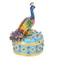 thumbnail image 4 of Caja de decoración de pavo real caja con bisagras de pavo real joyero con bisagras caja de almacenamiento de joyería para el hogar para la oficina ANGGREK Otros, 4 of 8