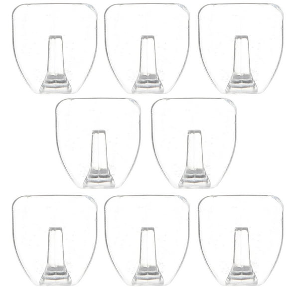 8pcs Clear Wall Hooks Sticky Hanging Hooks Towel Hooks for Bathroom Kitchen