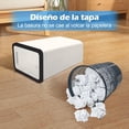 thumbnail image 4 of Bote de Basura para Baño con Tapa Juego de 4, 13 L/3.4 Gallon de Basura Cocina, para Baño, Cocina, Despacho, Dormitorio, Aseo, Salón,Cesto de Basura Delgado y Compacto(Beige), 4 of 8